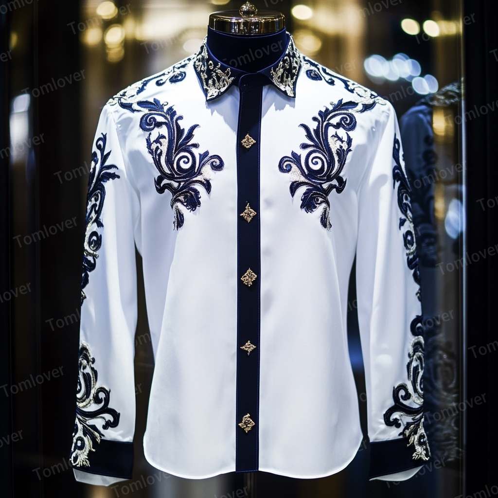 2025 Best Men's Unique Luxe Collection Classic Casual Shirt