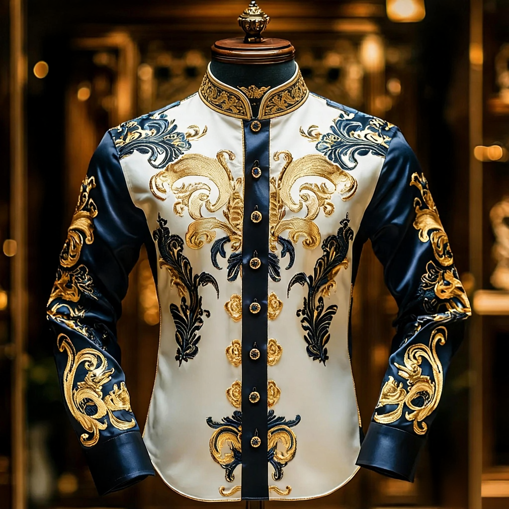 Silk Luxury Business VIP Exclusive Designer unique Luxe Collection long Shirt High Elasticity