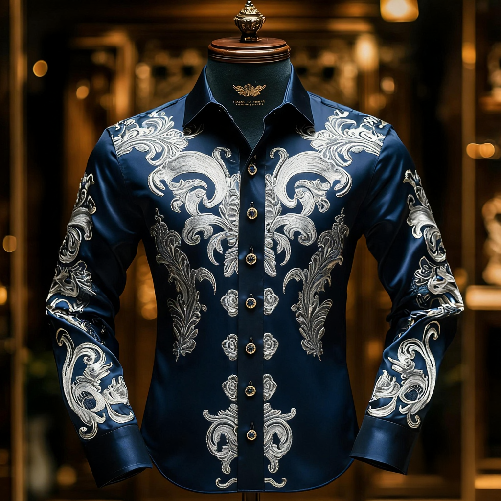 New Luxury Business VIP Exclusive Designer unique Luxe Collection long Shirt High Elasticity