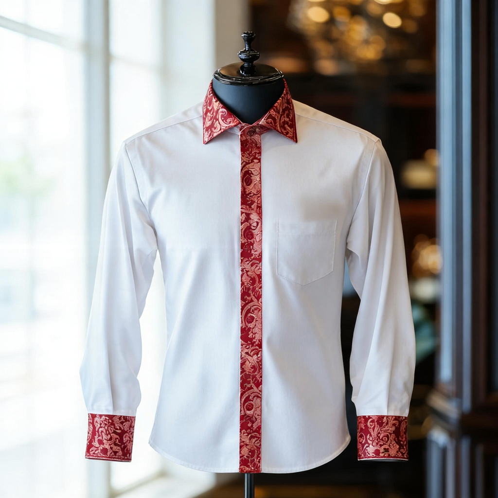 New Luxury Business VIP Exclusive Designer unique Luxe Collection long Shirt High Elasticity