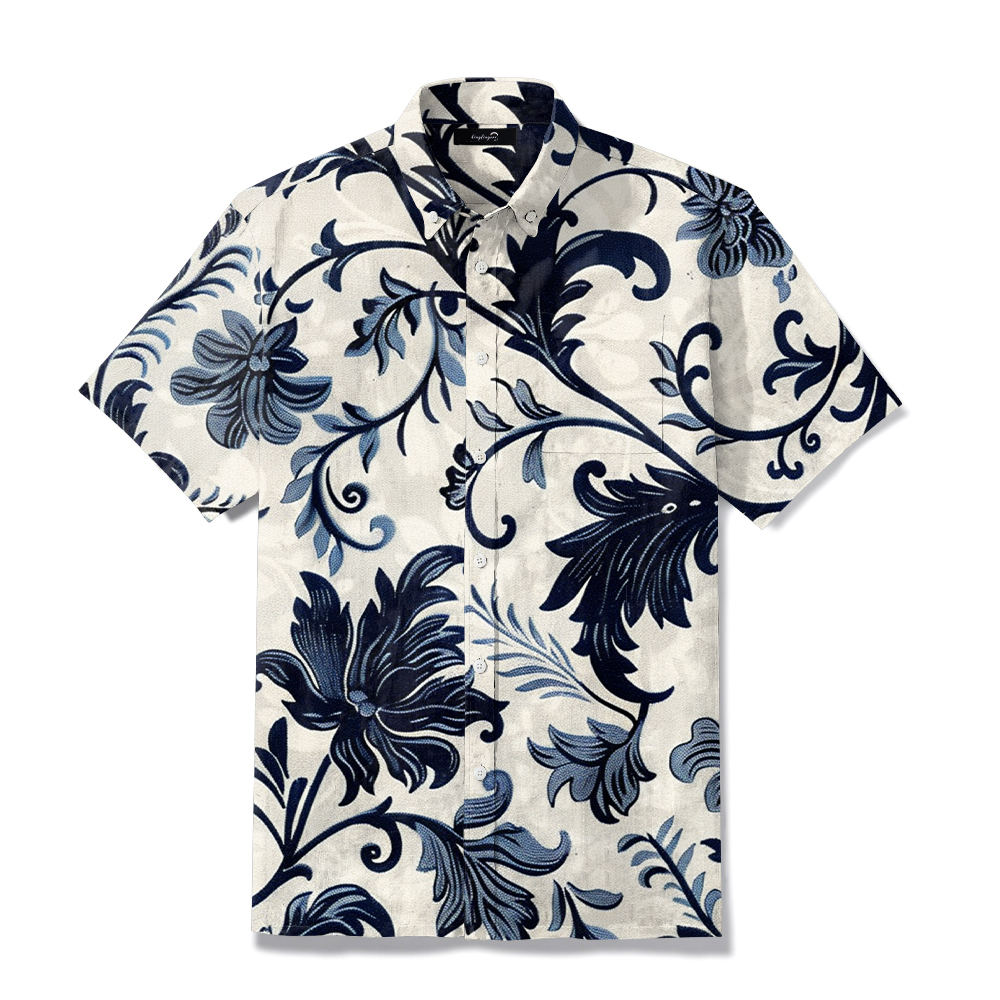 Super Soft Elegant Fashion Charm Print For Men Hawaiian Shirt 
