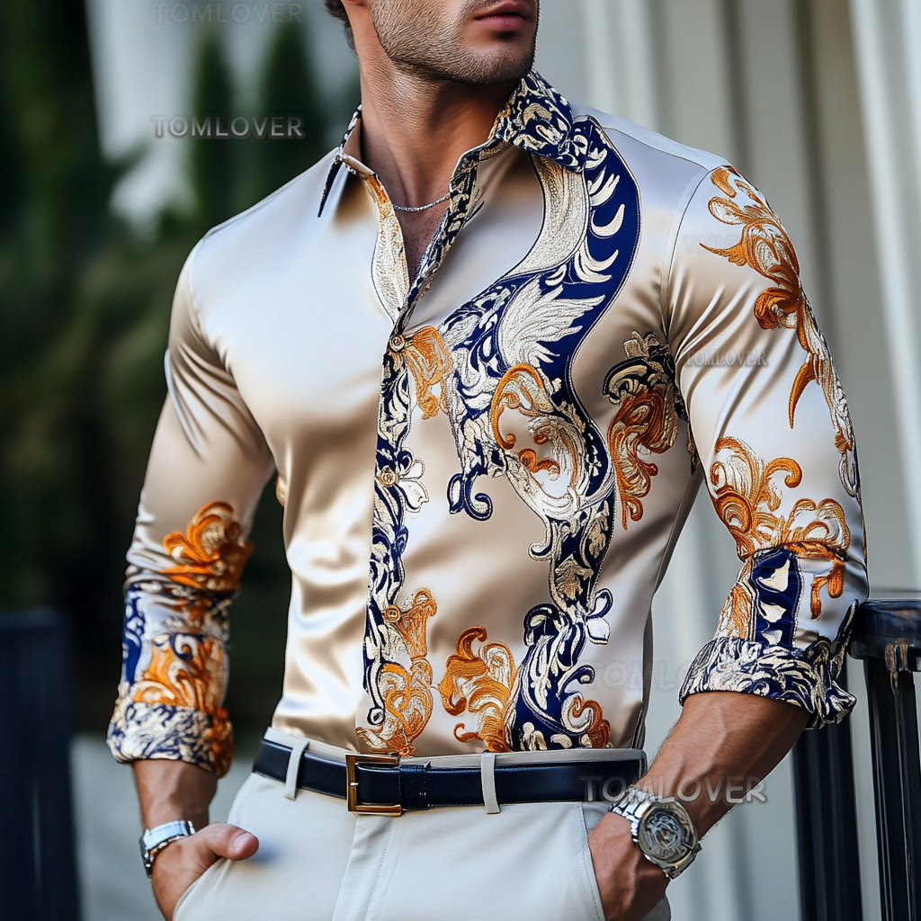 2025 Best Men's Unique Luxe Collection Classic Casual Shirt