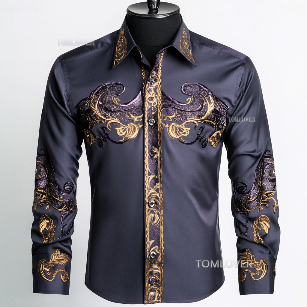 2025 Best Men's Unique Luxe Collection Classic Casual Shirt