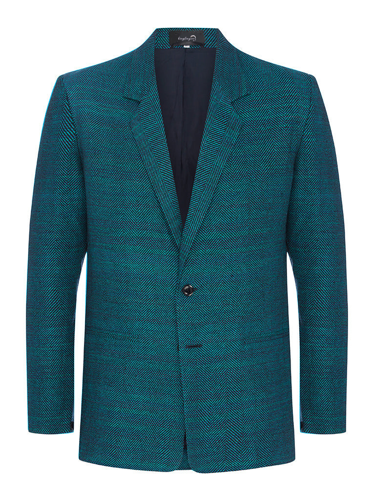 100% Hand Woven Raw Silk Men's Luxury Business Casual Fashion Blazer Suit Jacket