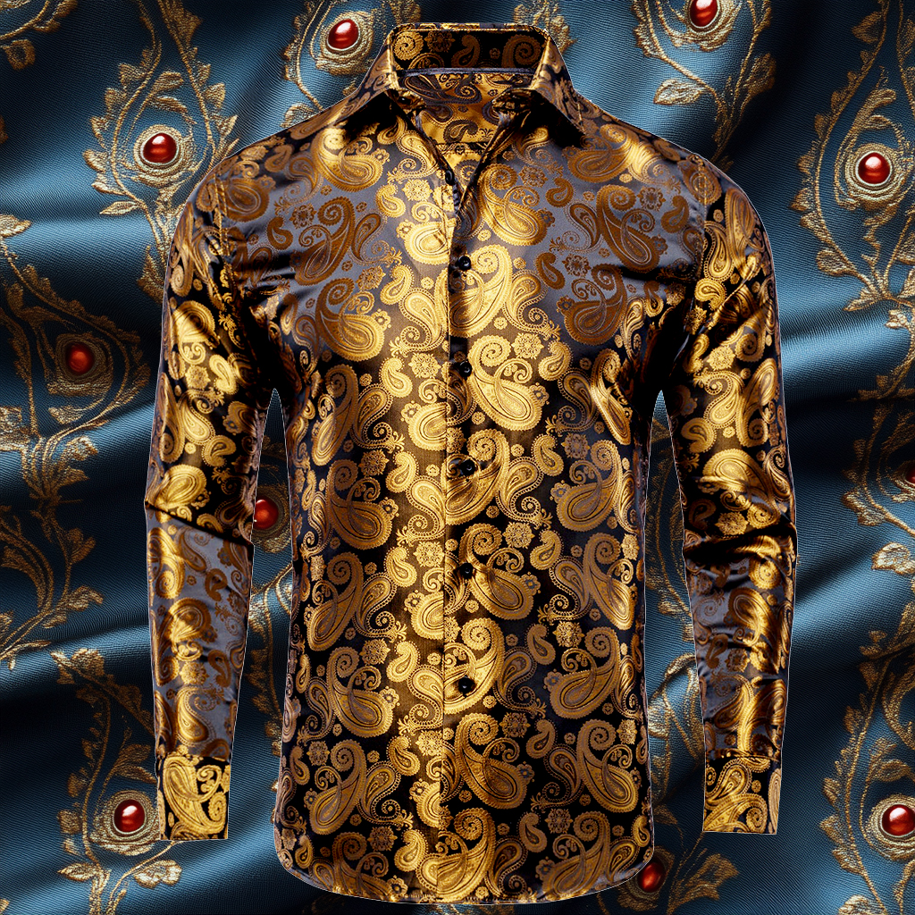 Silk Luxury Business VIP Exclusive Designer unique Luxe Collection long Shirt High Elasticity