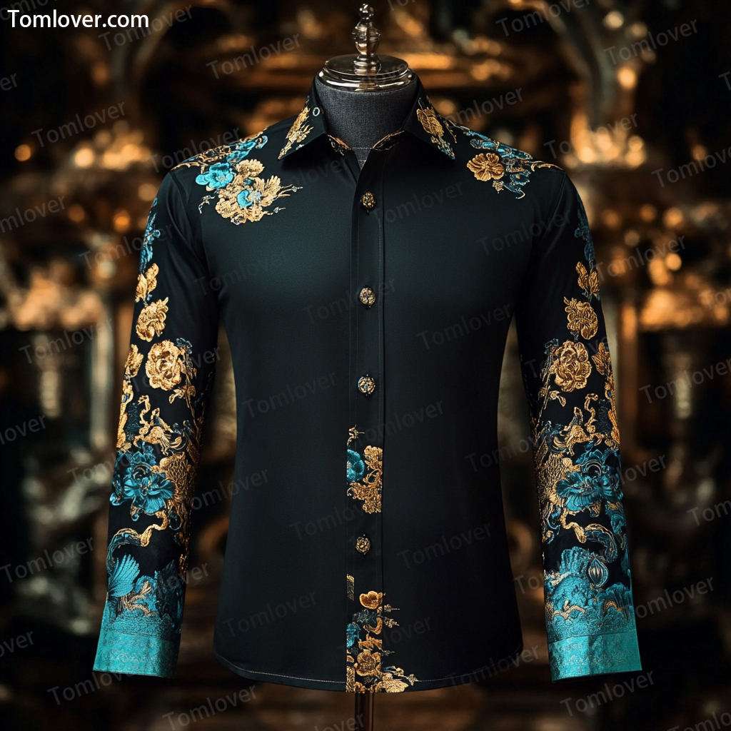 2025 Best Men's Unique Luxe Collection Classic Casual Shirt