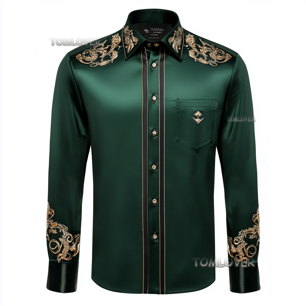 2025 Best Men's Unique Luxe Collection Classic Casual Shirt