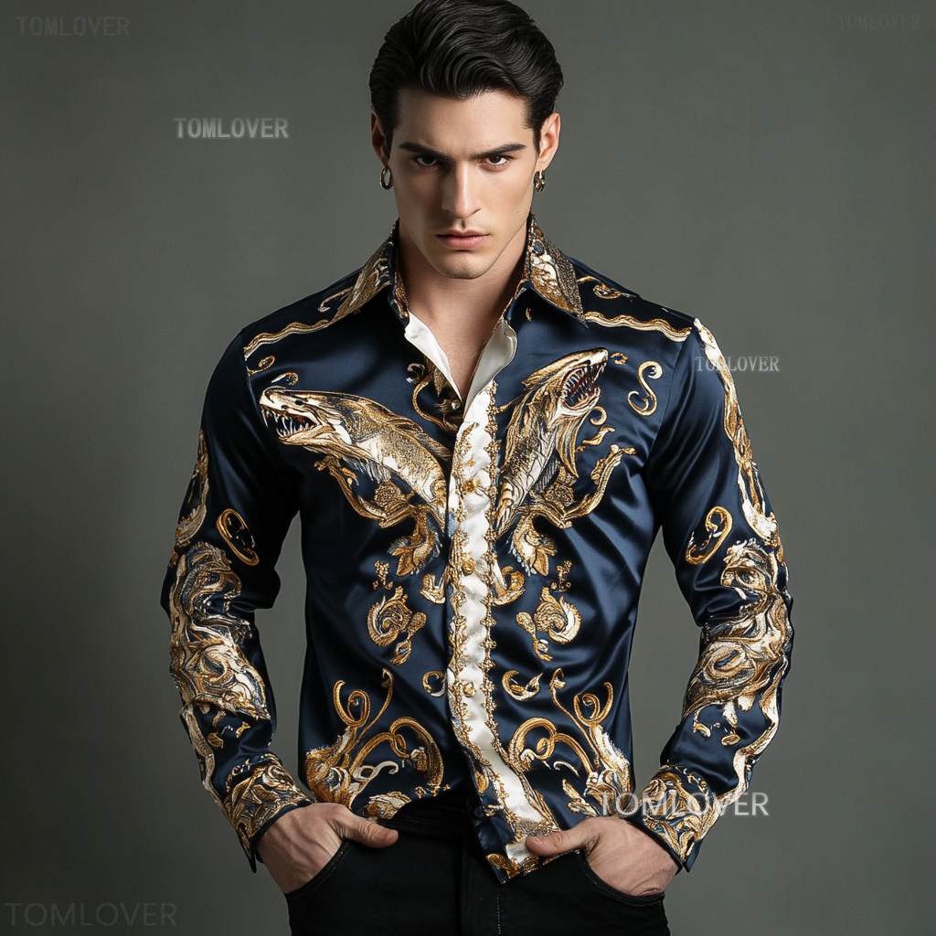 2025 Best Men's Unique Luxe Collection Classic Casual Shirt