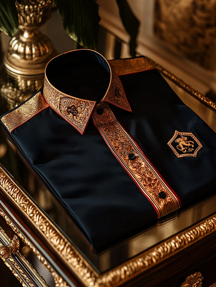 Men's Satin Luxury Business Long Sleeve Shirt