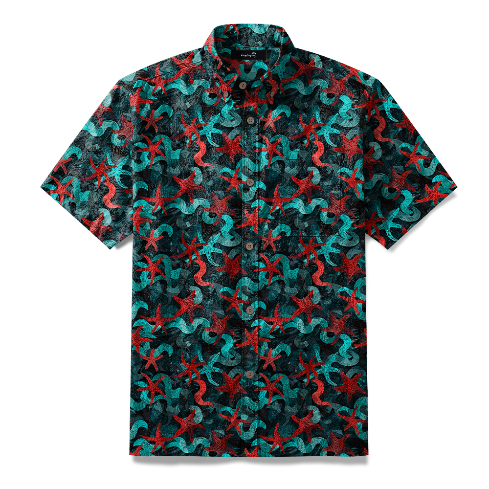 High-Quality Men's Printed Casual Loose Hawaiian Shirt