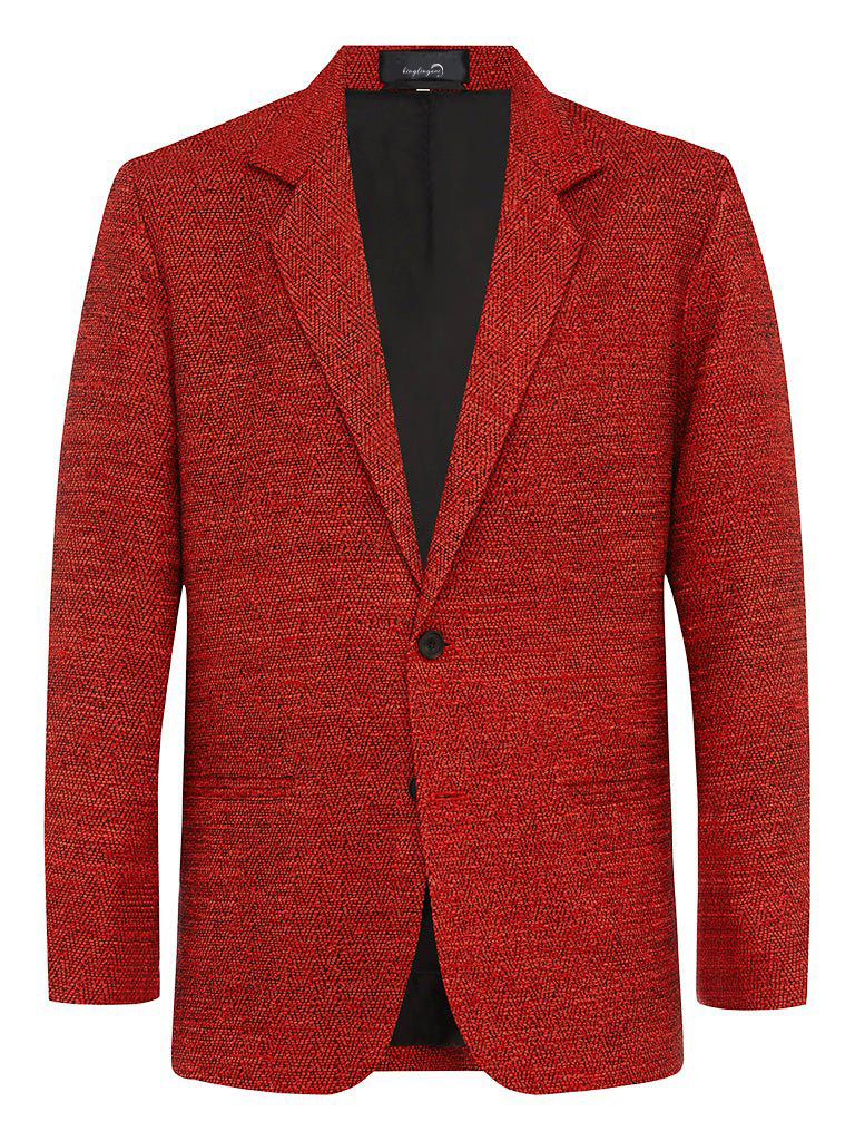 100% Hand Woven Raw Silk Men's Luxury Business Casual Fashion Blazer Suit Jacket