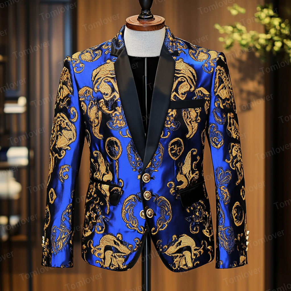Luxury Stand-up collar Embroidery Jacket Limited sale Fashion Men's High quality High discount
