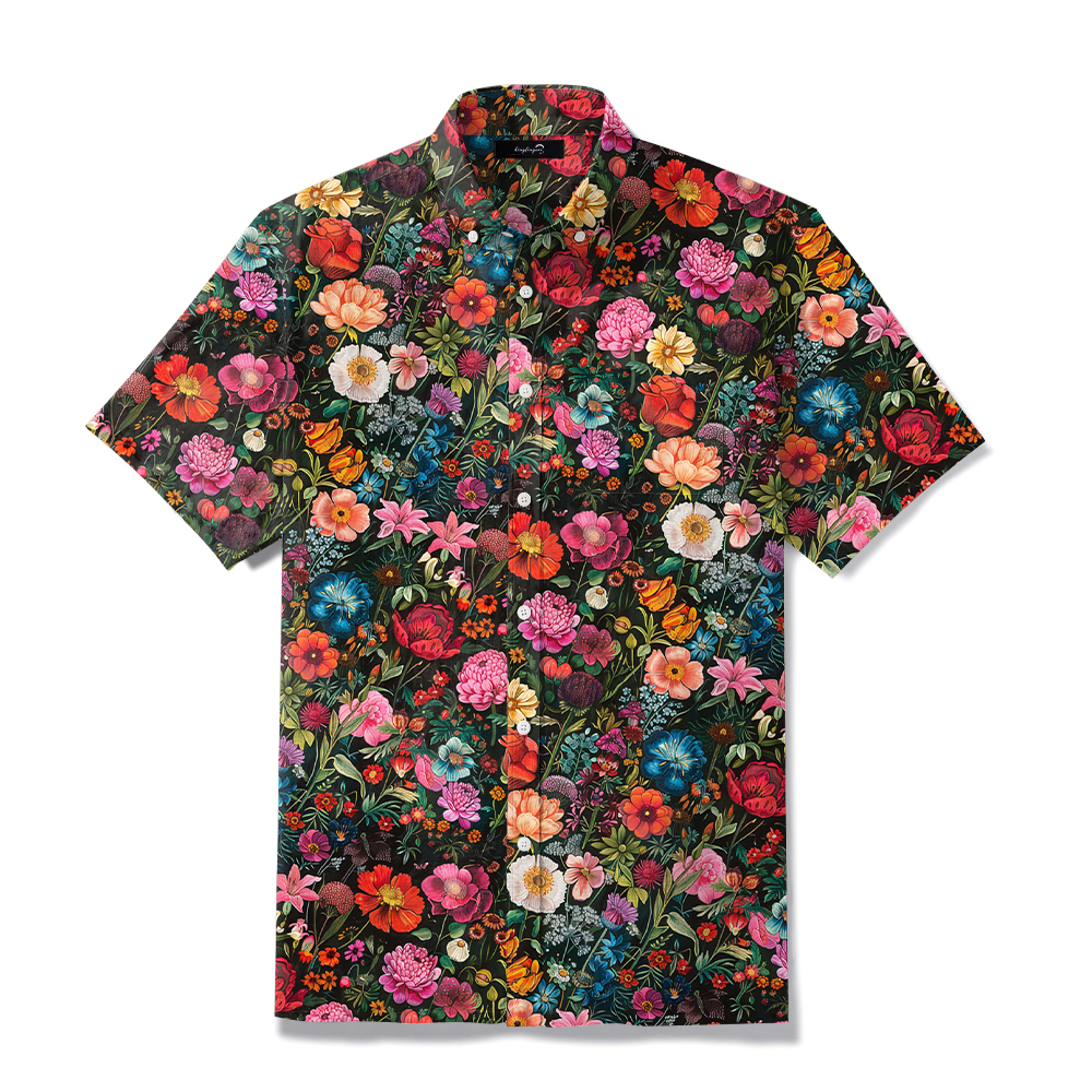 High-Quality Men's Printed Casual Loose Hawaiian Shirt