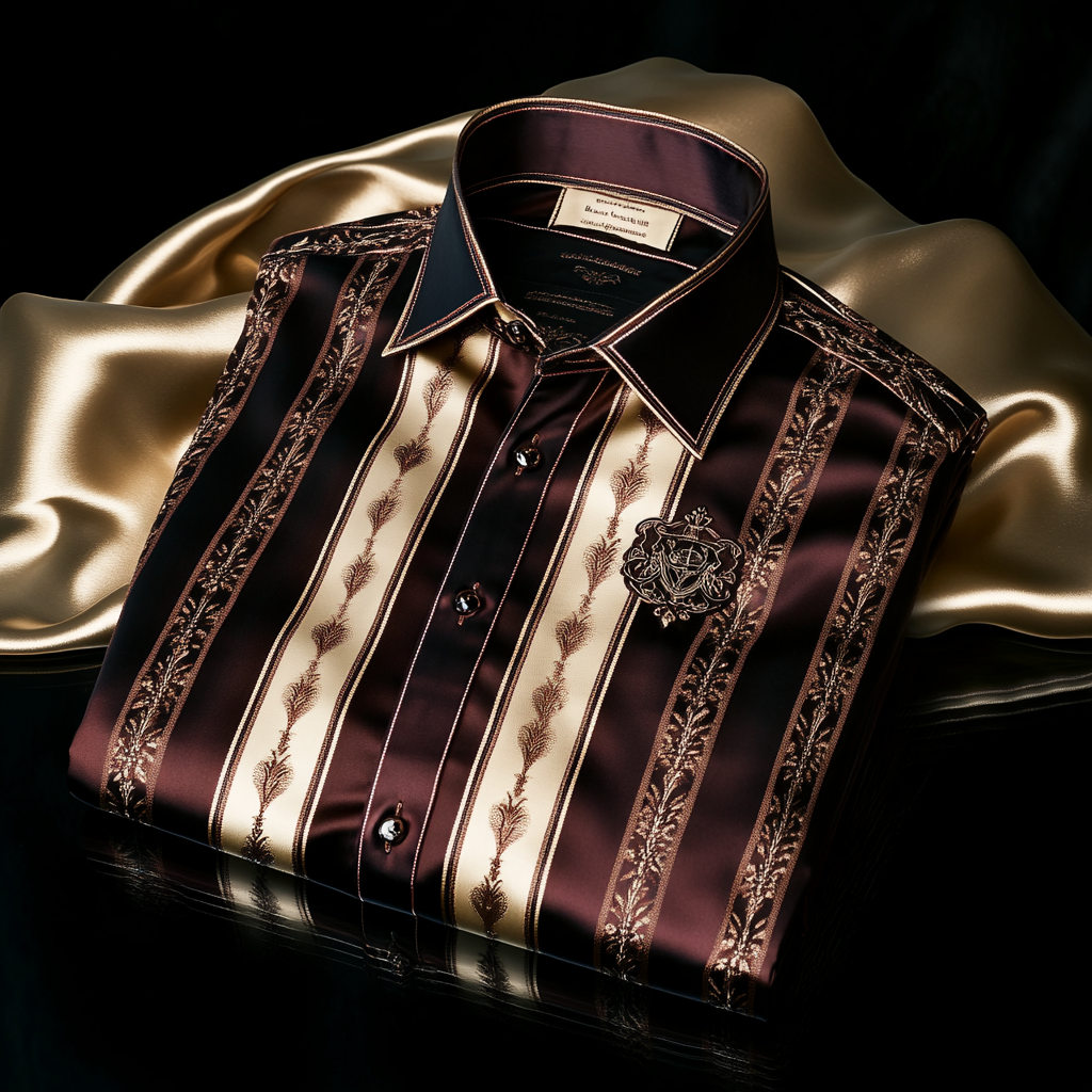 Silk Luxury Business VIP Exclusive Designer unique Luxe Collection long Shirt High Elasticity