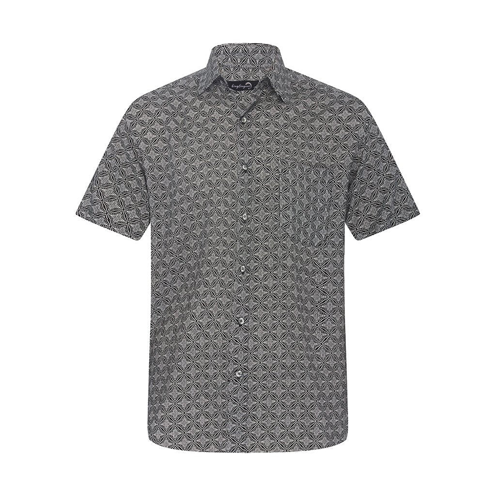 Soft High Elasticity Casual Tropical Print Short Sleeve Breathable Shirt