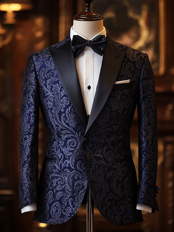 Unique  business gentleman casual Men's Luxury Business Casual Fashion Blazer Suit Coat Jacket