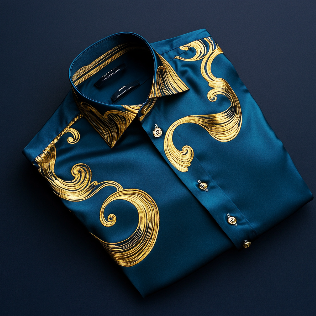 Best Unique Luxe Collection Effortless chic Shirt High Elasticity men's printed shirt