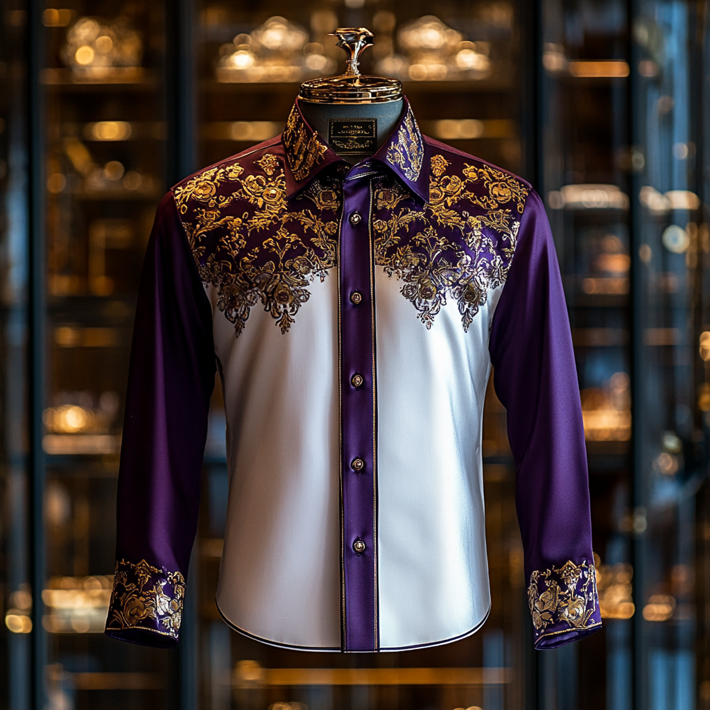 Silk Luxury Business VIP Exclusive Designer unique Luxe Collection long Shirt High Elasticity