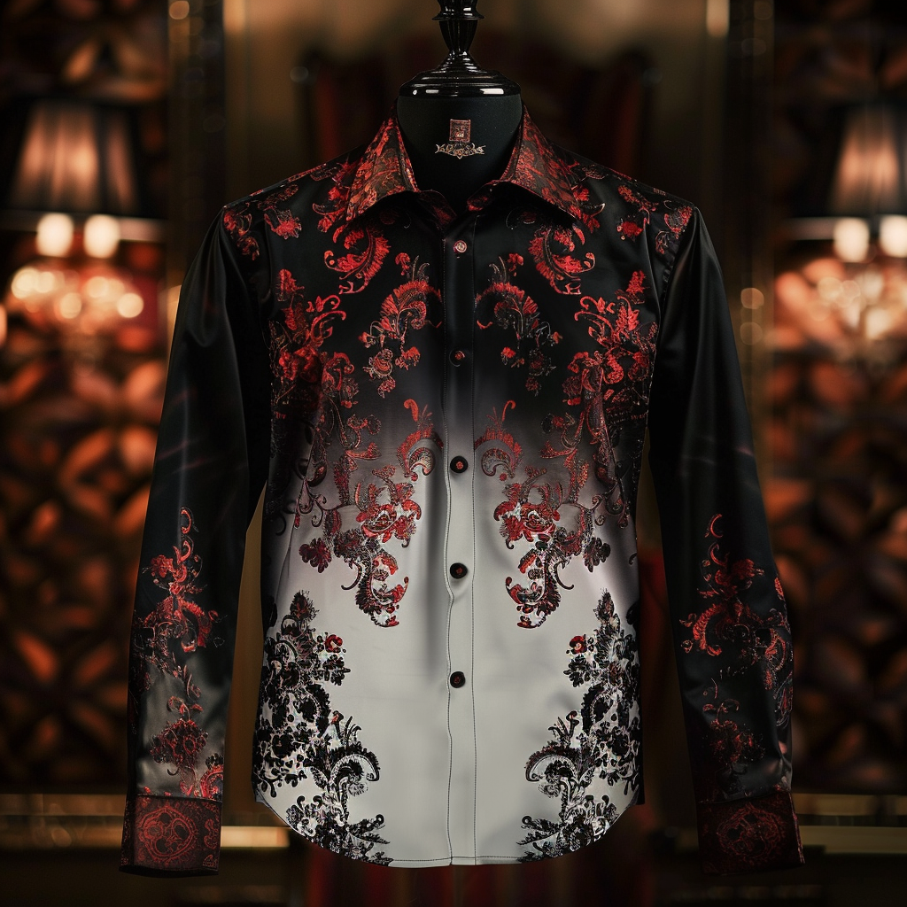 Silk Luxury Business VIP Exclusive Designer unique Luxe Collection long Shirt High Elasticity