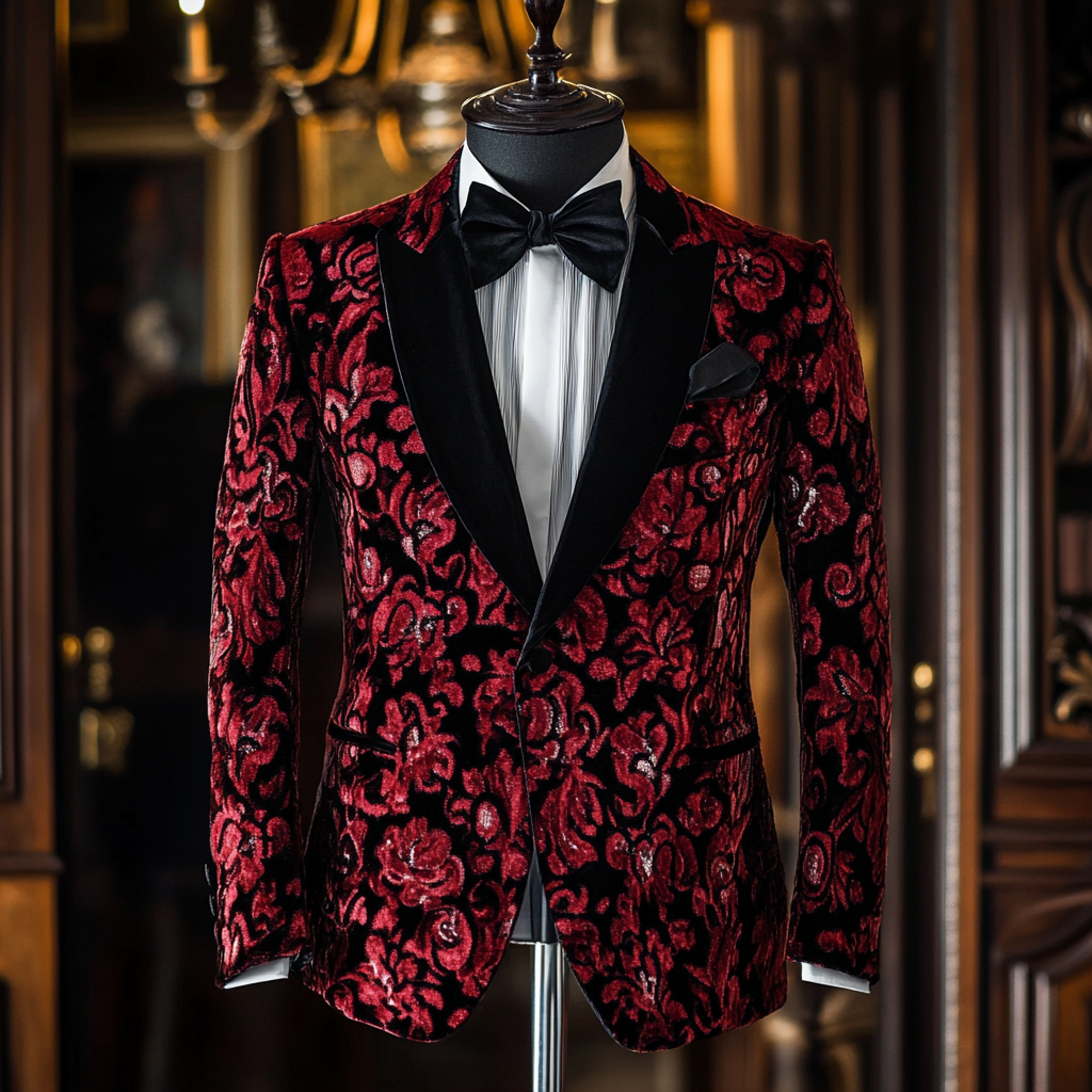 Unique embroidery business gentleman casual Men's Luxury Business Casual Fashion Blazer Suit Coat Jacket