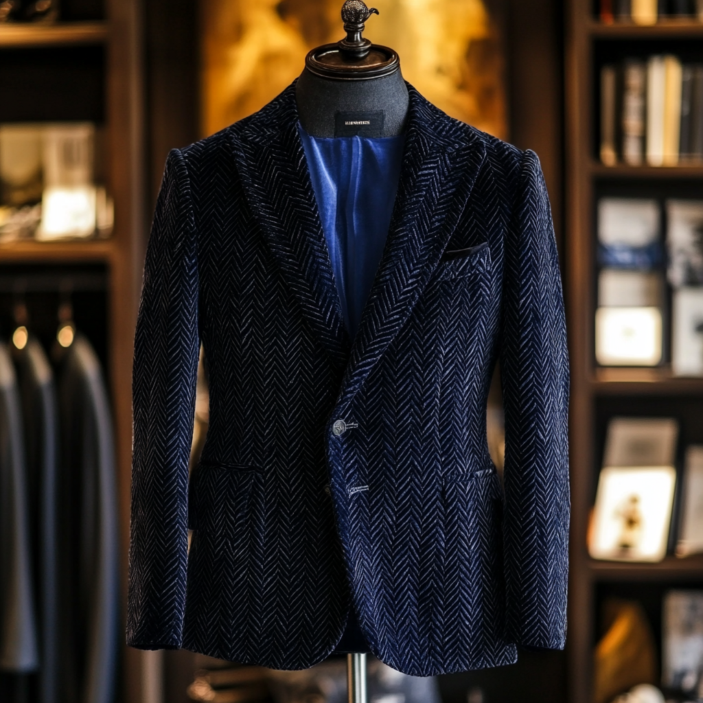 Unique embroidery business gentleman casual Men's Luxury Business Casual Fashion Blazer Suit Coat Jacket