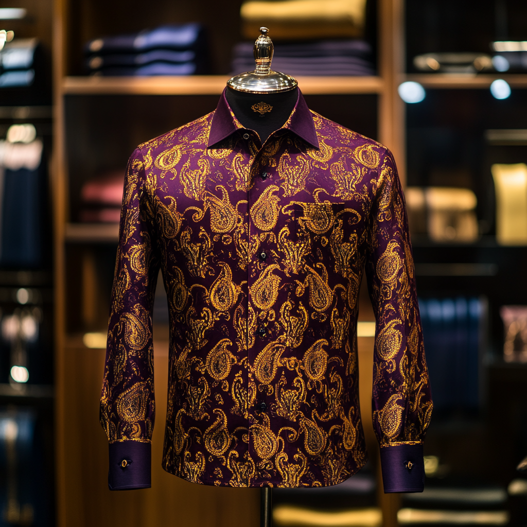 Luxury Business Exclusive Designer unique Luxe Collection long Shirt High Elasticity