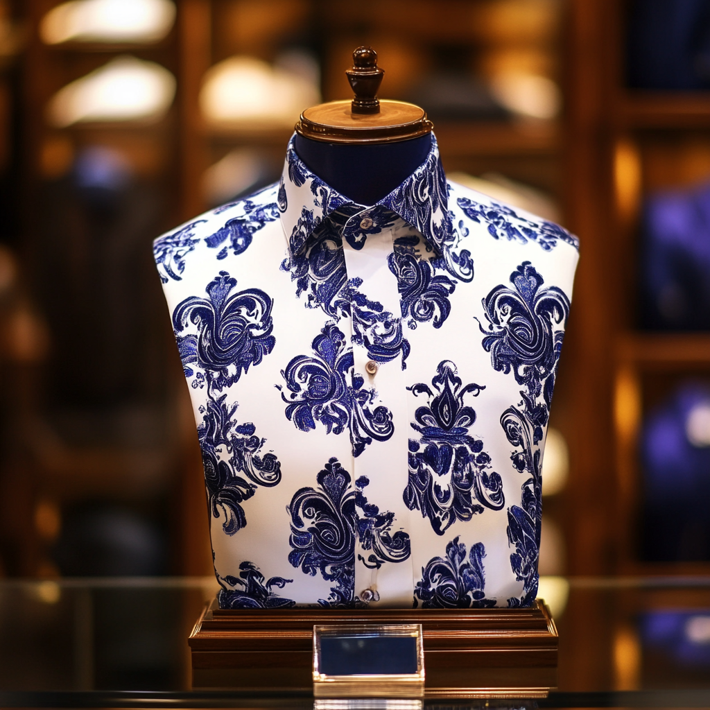 Unique Luxe Collection Effortless chic Shirt High Elasticity men's printed shirt