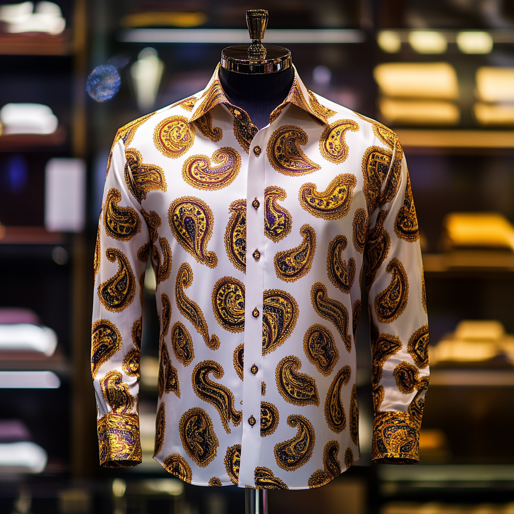 Luxury Business Exclusive Designer unique Luxe Collection long Shirt High Elasticity