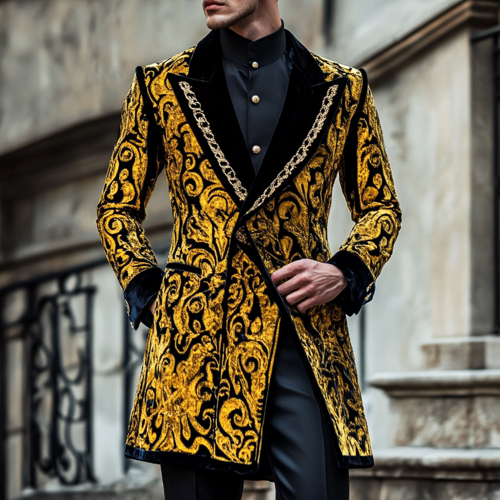 Unique embroidery business gentleman casual Men's Luxury Business Casual Fashion Blazer Suit Coat Jacket