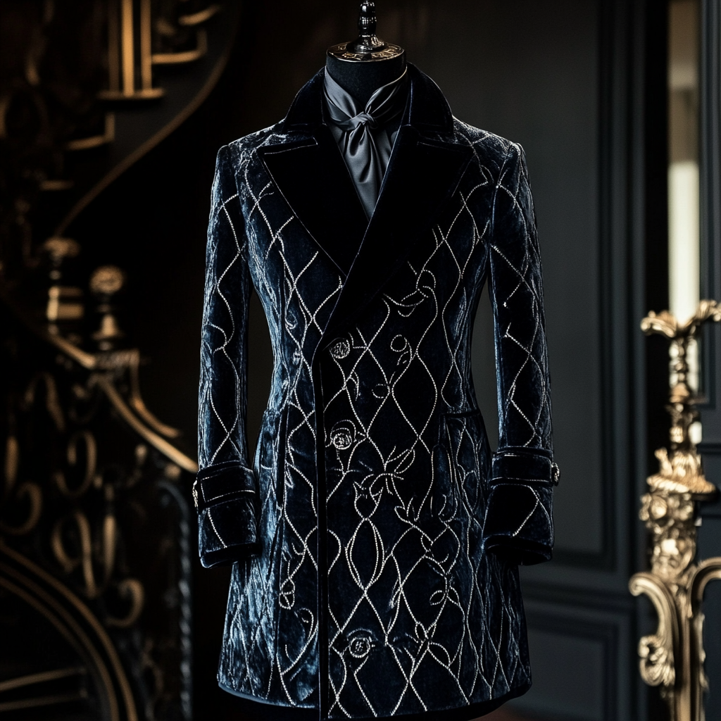 Unique embroidery business gentleman casual Men's Luxury Business Casual Fashion Blazer Suit Coat Jacket