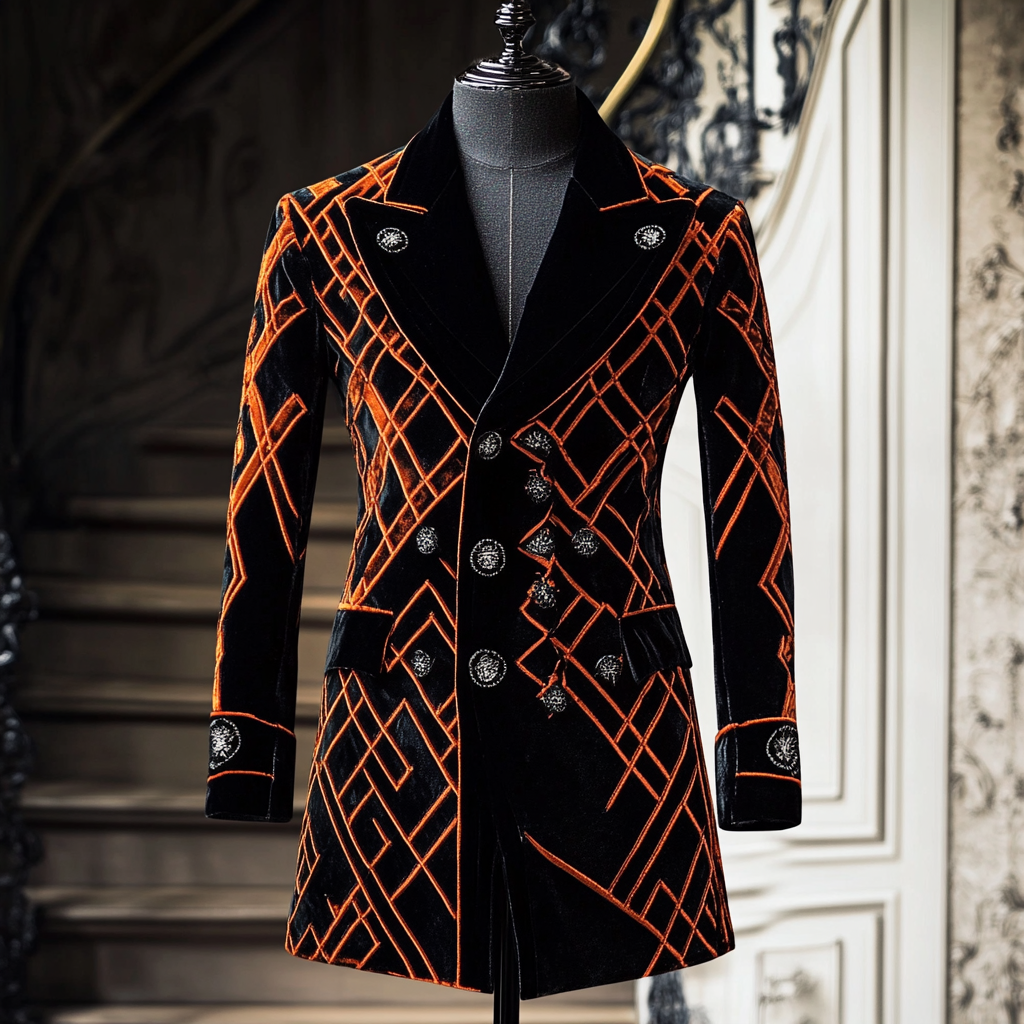 Unique embroidery business gentleman casual Men's Luxury Business Casual Fashion Blazer Suit Coat Jacket