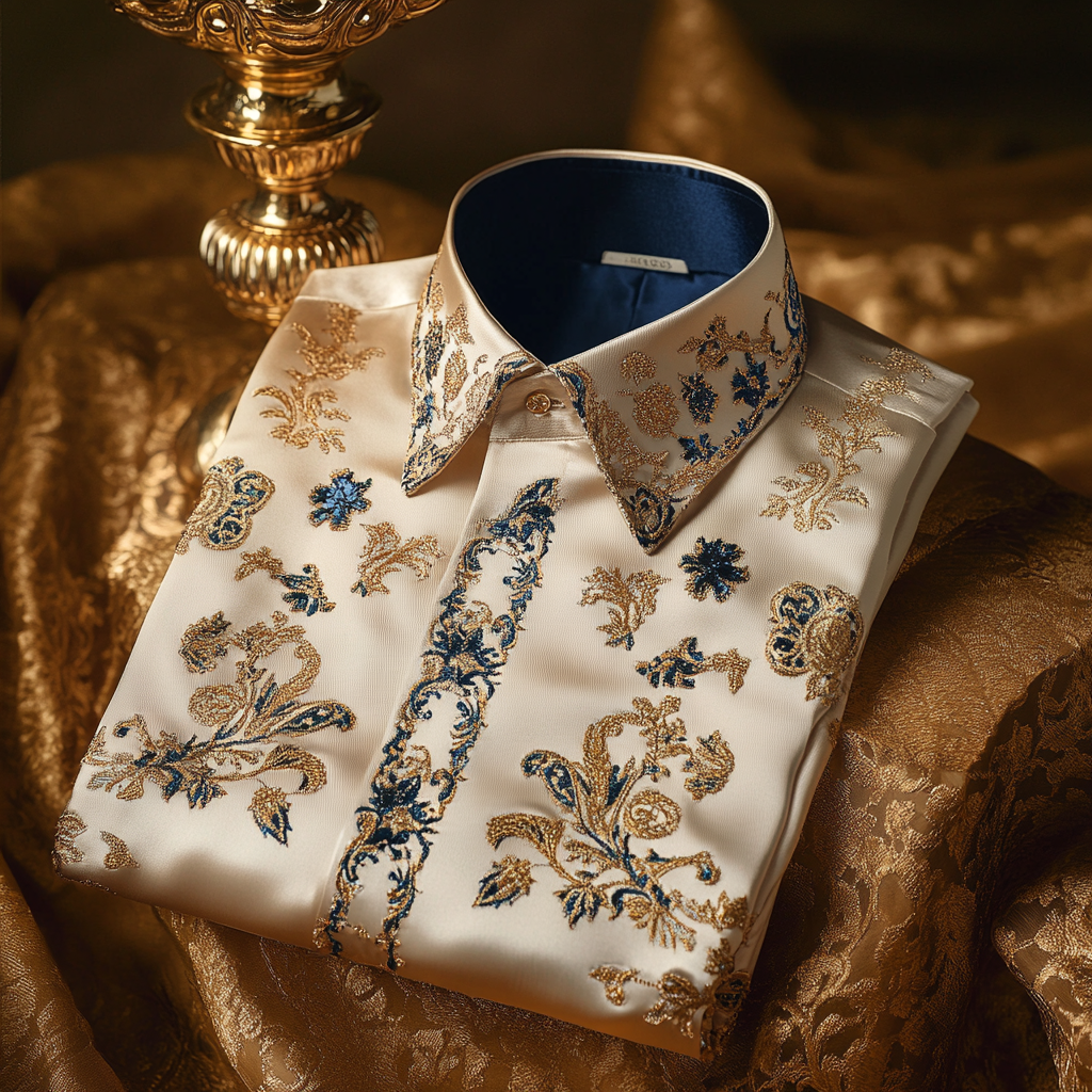 Unique Luxe Collection Effortless chic Shirt High Elasticity men's printed shirt