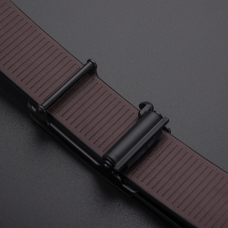 Classic Men's Smooth Buckle Business Belt