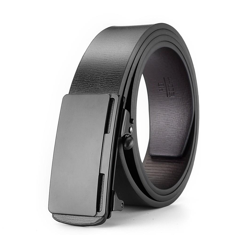 Classic Men's Smooth Buckle Business Belt