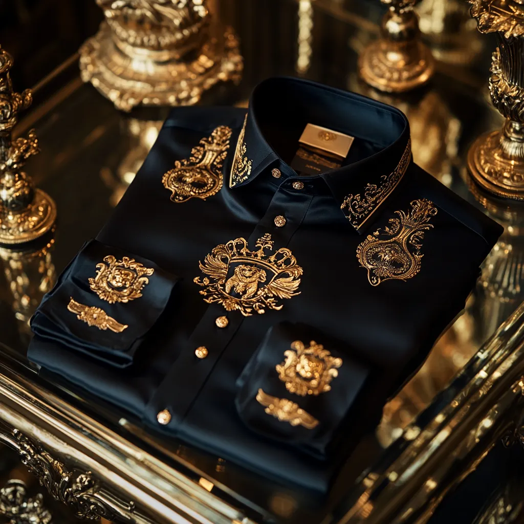 Men best unique Luxe Collection Effortless chic Shirt High Elasticity men's printed shirt