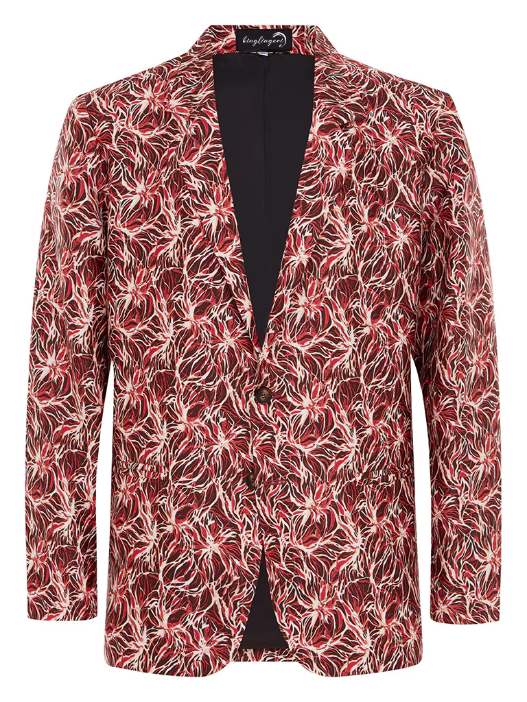 100% Hand Woven Raw Silk Men's Luxury Business Casual Fashion Blazer Suit Jacket