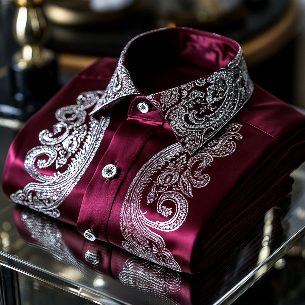 Perfect best unique Luxe Collection Silk High Elasticity shirt