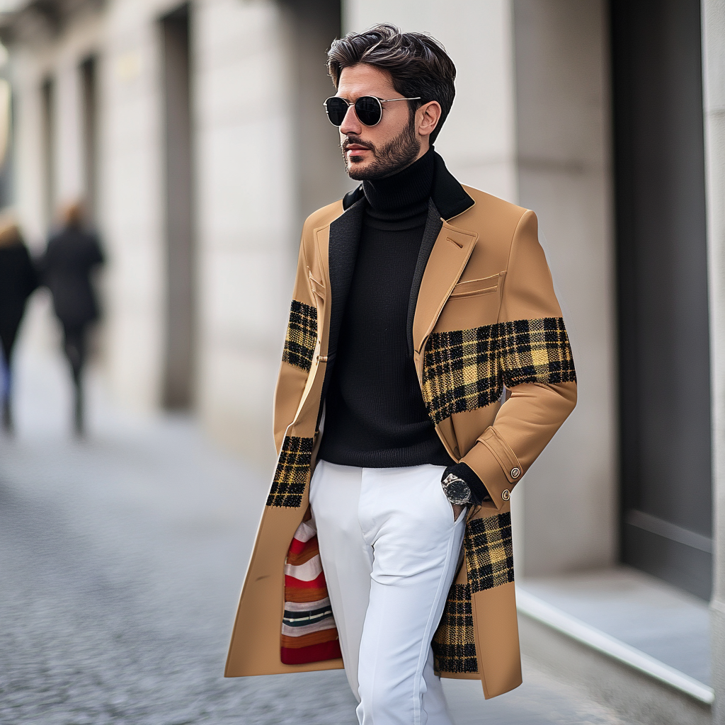 Unique casual Men's Luxury Business Casual Fashion Blazer Suit Coat Jacket