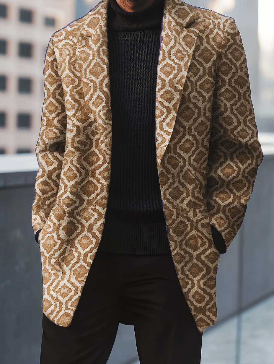 2024 Man Unique casual Men's Luxury Business Casual Fashion Blazer Suit Coat Jacket