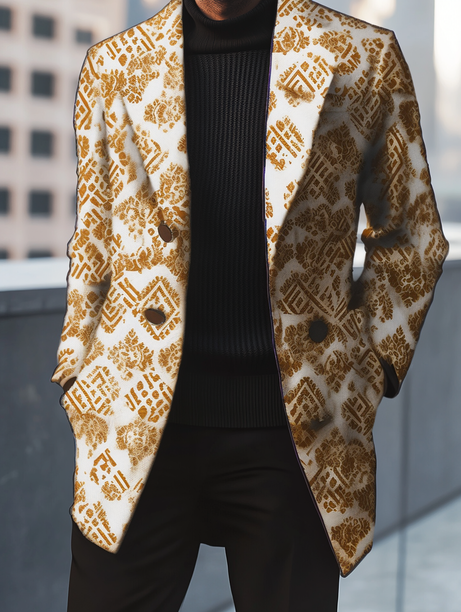 2024 Man Unique casual Men's Luxury Business Casual Fashion Blazer Suit Coat Jacket