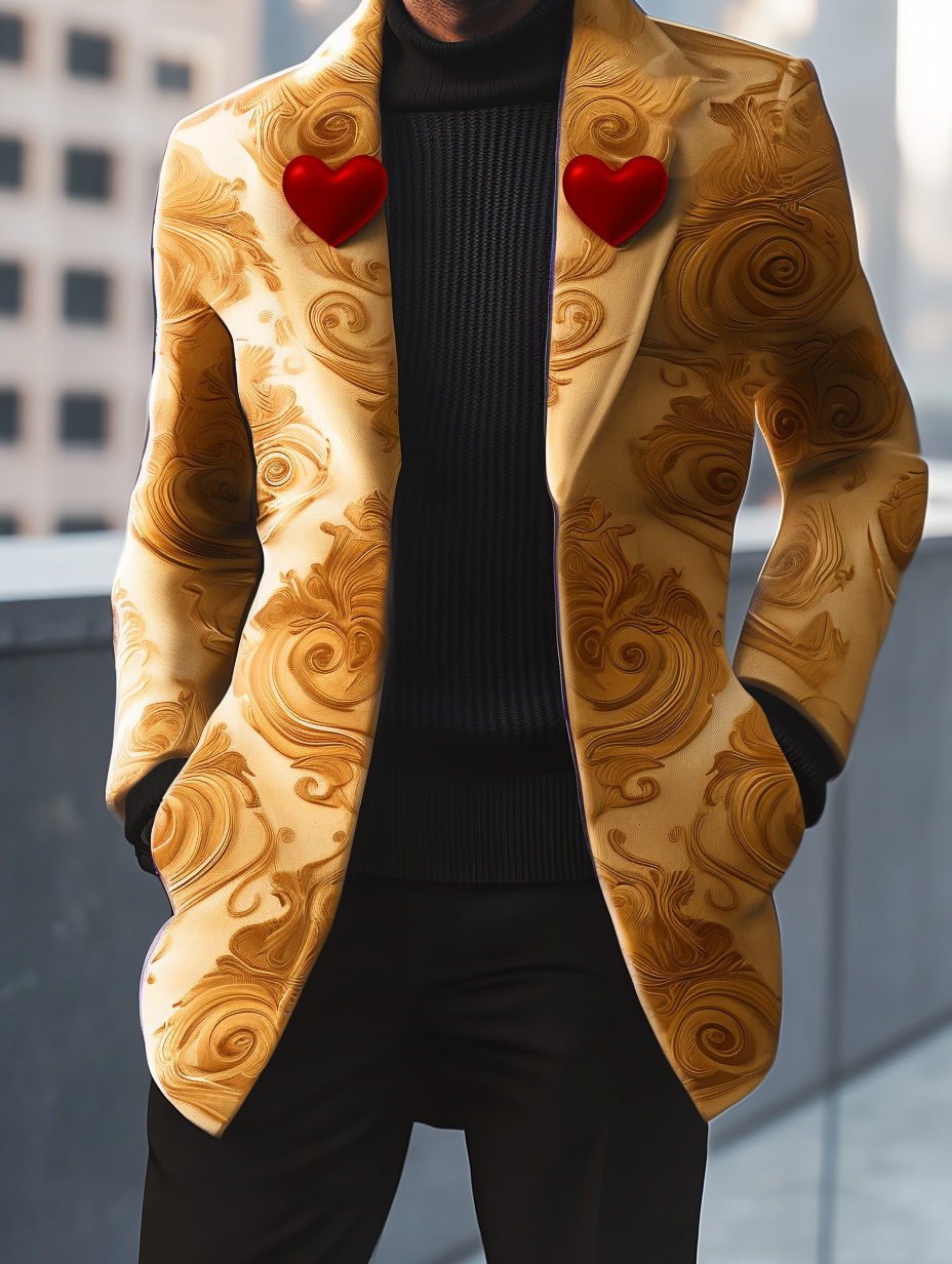 2024 Man Unique casual Men's Luxury Business Casual Fashion Blazer Suit Coat Jacket