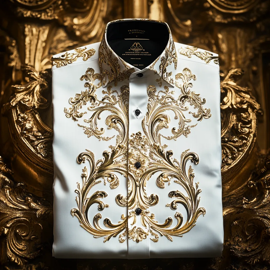 Men best unique Luxe Collection Effortless chic Shirt High Elasticity men's printed shirt