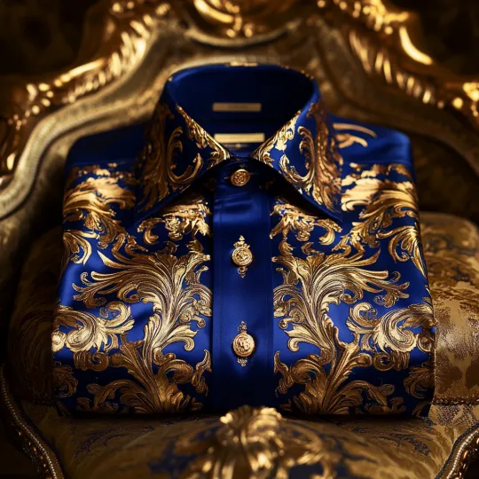 Silk Luxury Business VIP Exclusive Designer unique Luxe Collection long Shirt High Elasticity