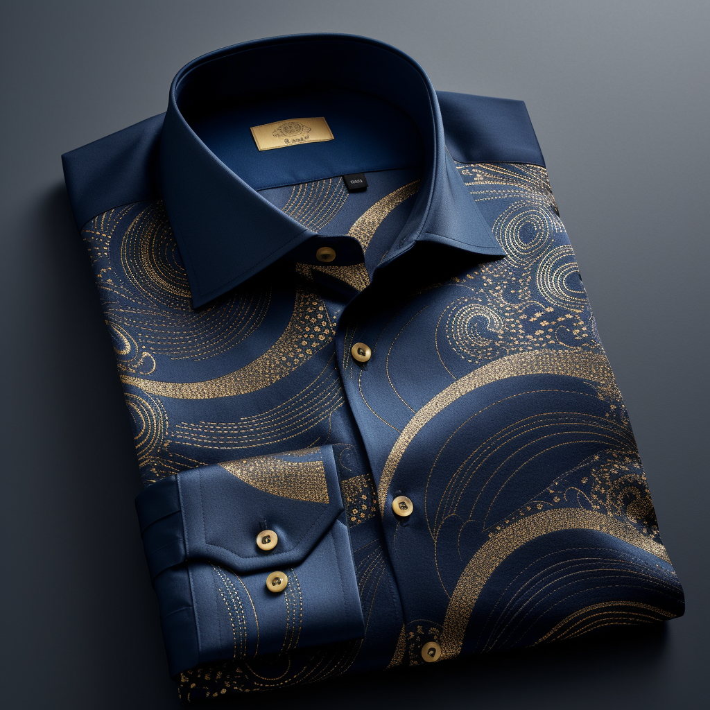 Unique Luxe Collection Effortless chic Shirt High Elasticity men's printed shirt