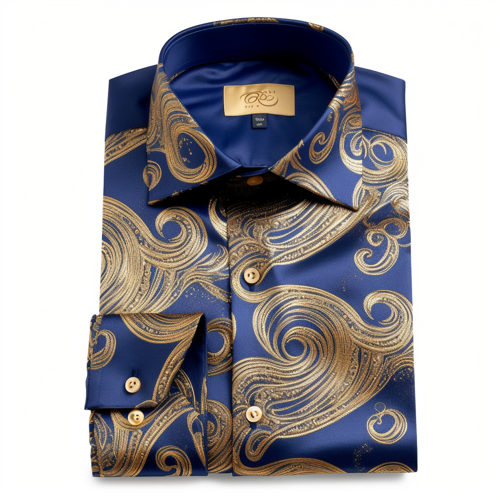 Unique Luxe Collection Effortless chic Shirt High Elasticity men's printed shirt