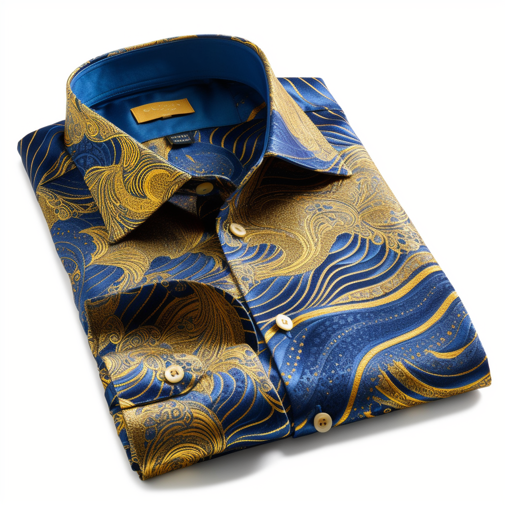 Unique Luxe Collection Effortless chic Shirt High Elasticity men's printed shirt