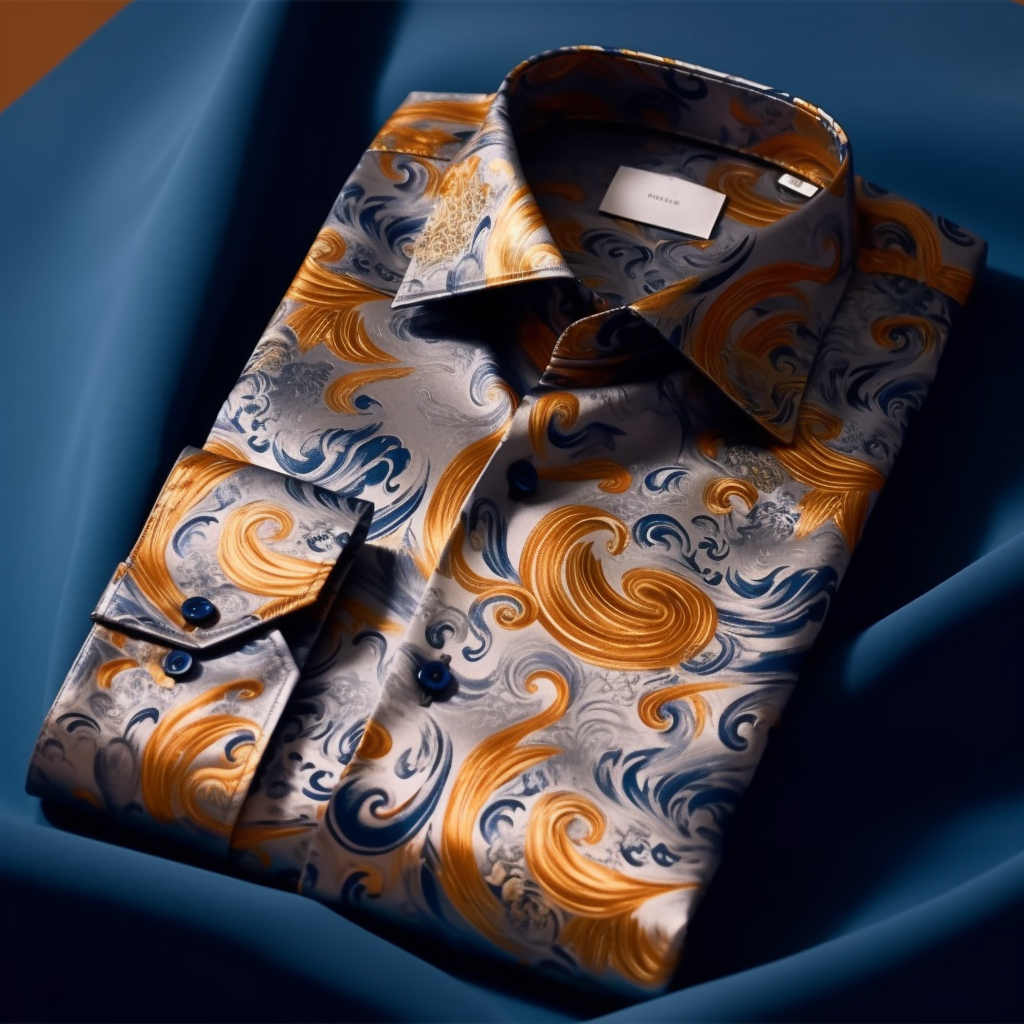 Unique Luxe Collection Effortless chic Shirt High Elasticity men's printed shirt