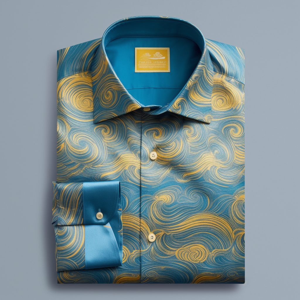 Unique Luxe Collection Effortless chic Shirt High Elasticity men's printed shirt