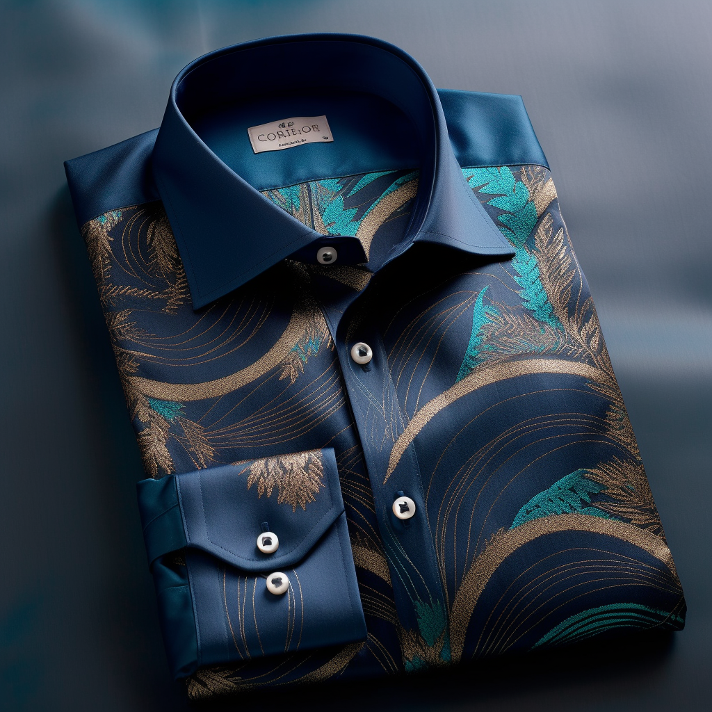 Unique Luxe Collection Effortless chic Shirt High Elasticity men's printed shirt
