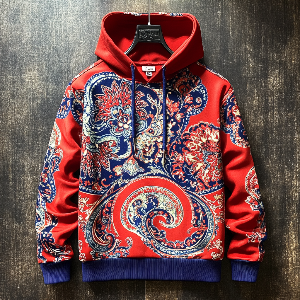 Essential Everyday Printed casual vacation retro abstract sweatshirt Hoodie